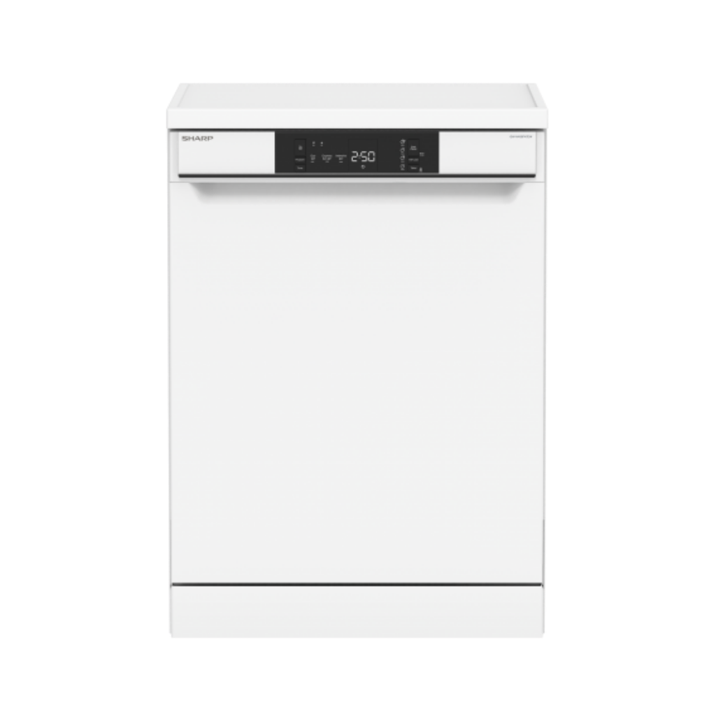 Sharp QWNA1BF47EIEU Freestanding Dishwasher - stainless steel