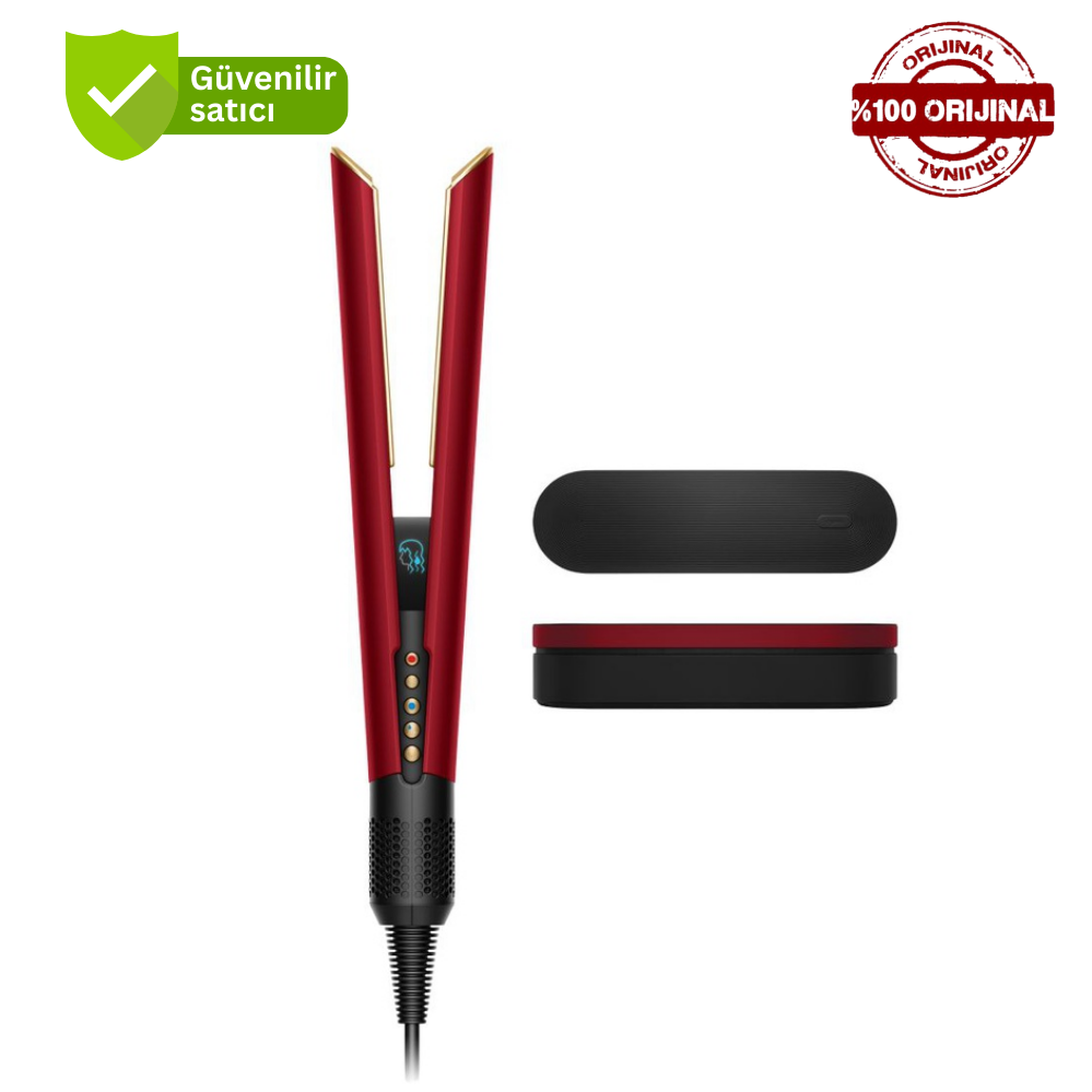 Dyson Airstrait Saç Düzleştirici Red Velvet/Gold HT01