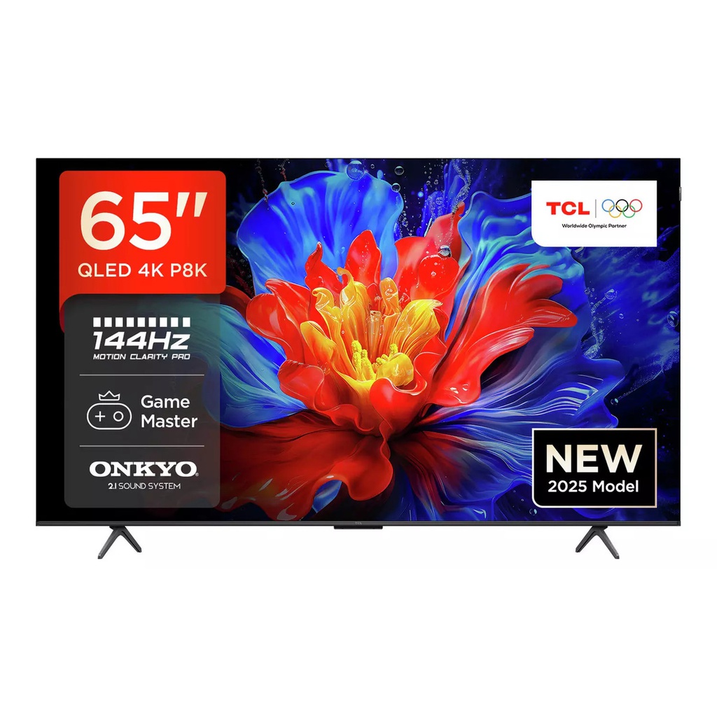  TCL 65&quot; 65P8K QLED 4K 144 Hz Quantum Crystal Google TV (2025)