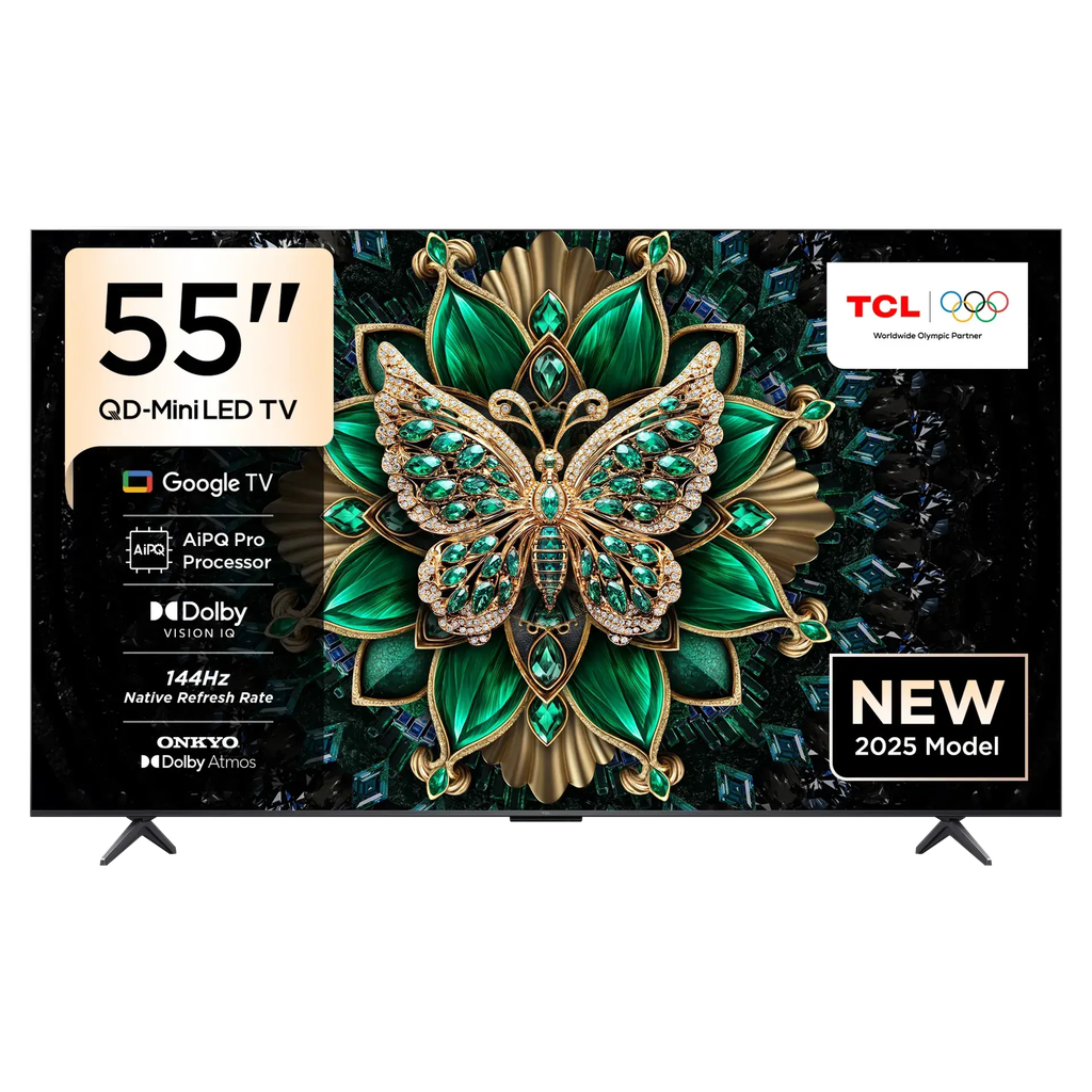 TCL 55&quot; 55C6K Premium QD-Mini LED, Up To HDR-512 TV (2025)
