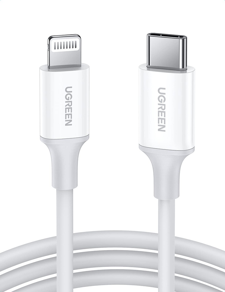 Ugreen cable USB C to Lightning 1M White (70523)
