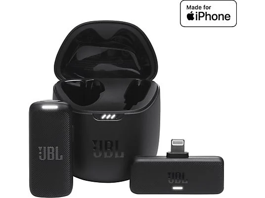 JBL Quantum Stream Wireless Lightening Yaka Mikrofonu Siyah