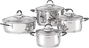 Tefal Classic 8 Parça Çelik Tencere Seti - 4300009289