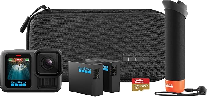 GoPro Hero 13 Black 5K Action Camera Speciality Bundle 2 (With Extra Battery)