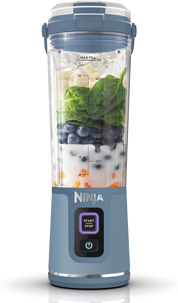 Ninja Blast Portable Blender Denim Blue 530 Ml. (BC151EUNV)
