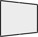 Chestnuter 100" Portable Foldable White Projector Curtain Projection Screen