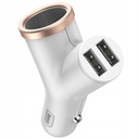 Baseus Car Charger Y-type dual USB + cigarette lighter extended