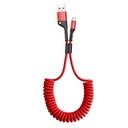 Baseus Fish Eye Spring Lightning Cable 1m Red