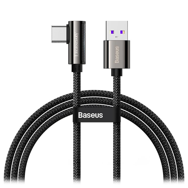 Baseus Legend Series Elbow Fast Charging Data Cable - Type-C 66W 2M Black
