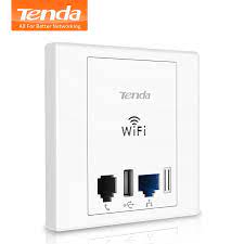 Wireless N300 Wall Plate Access Point con porta USB Tenda