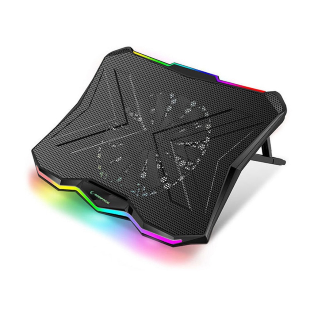 Rampage Ad-rc8 Showy 180mm Fan 15-17 Rgb Notebook Cooler Laptop Cooler Rampage AD-RC8 Showy