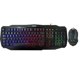 [SEG383] Everest KMX-86 Olivine Black Usb Rainbow Backlight IC Layout Standard Keyboard + Mouse Set