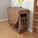 Folding dining table DM042 Rubber Wood