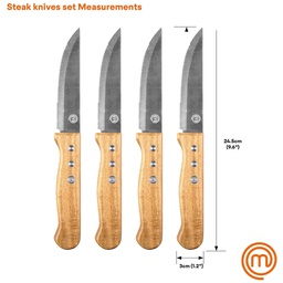[URUN01272] Masterchef Biftek Bıçakları 4'lü Set
