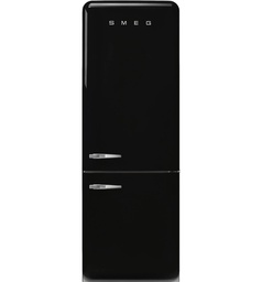 [URUN01521] Smeg FAB38RBL5 Free standing refrigerator Bottom Mount Black 50's Style Aesthetic