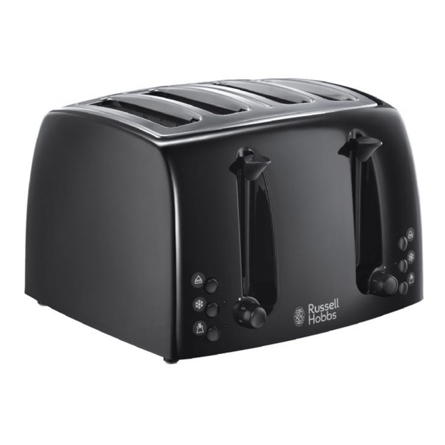 24383, Russell Hobbs Toaster, 4 Slices, Grey