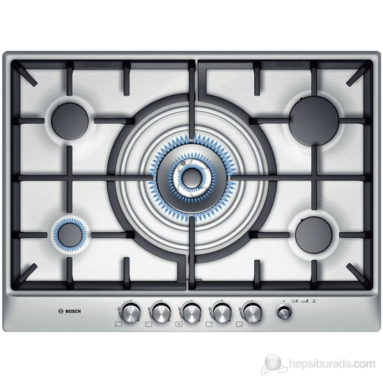 BOSCH 5 Burners (1 Wing) Stainless Steel Built-in Cooker - PCQ7A5M90R