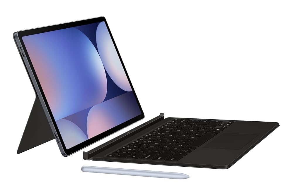 Samsung Galaxy Tab S10+ / S9+ Book Cover Keyboard Slim Black