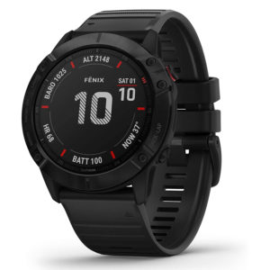 Garmin Fenix 6X Pro Black with Black Band, Premium Multisport GPS Watch