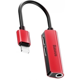[BASE00195] Baseus L52 Audio Adapter Lightning CALL52-91 red/black