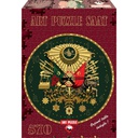 283836 Heidi4138 The Ottoman Amblem Art Puzzle Clock with Golden 1.00 Glitter